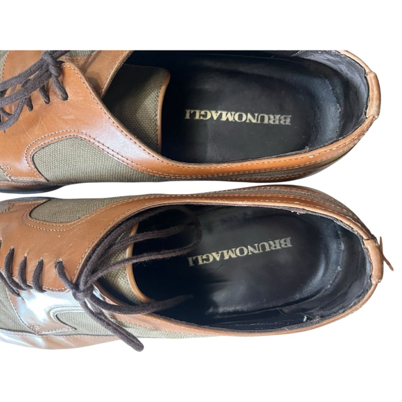 Bruno Magli Rudello Size 10 Derby Leather Shoes Italy Two-Toned Brogue Oxfords main image 5